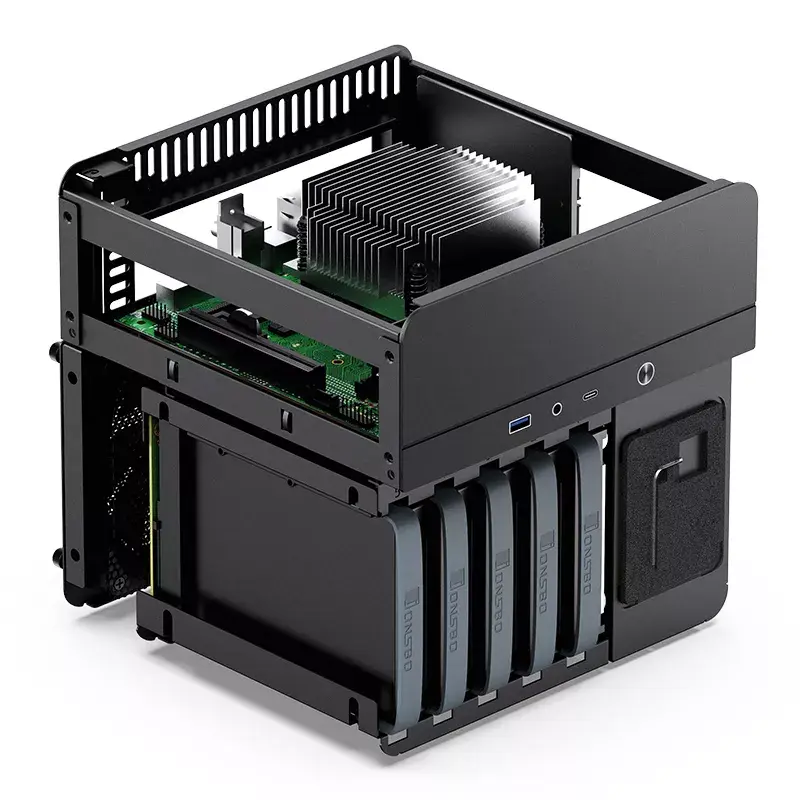 Korpusas PC Jonsbo N2 Cube Black