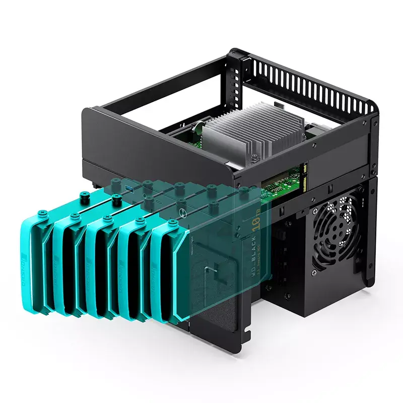 Korpusas PC Jonsbo N2 Cube Black