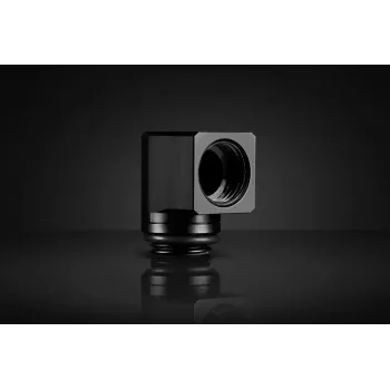 Adapterinis jungtis EK Water Blocks Brass Black 20.8mm aukštis 1.65cm skersmuo