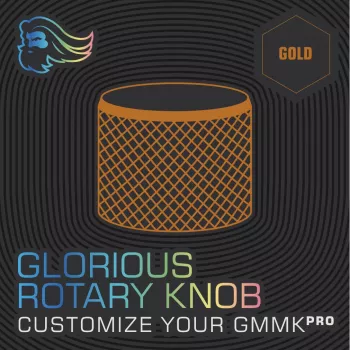 Glorious Gaming Rotary Knob – pasukamas klaviatūros rankenėlė, auksinė