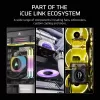 Ventiliatorius Corsair iCUE LINK RX140 MAX 14 cm juodas 300-1600 RPM