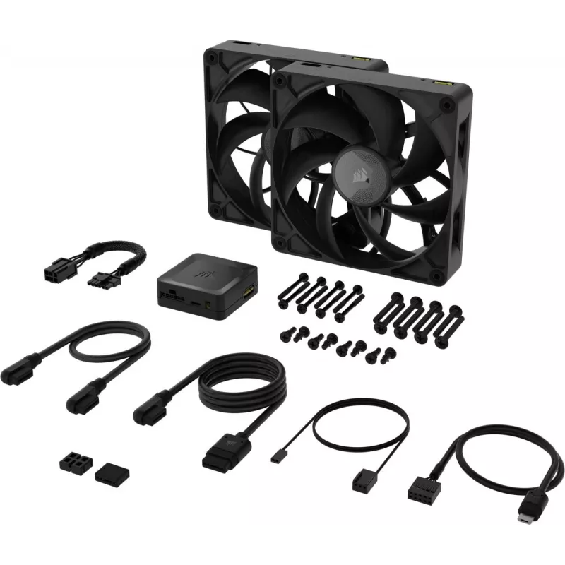 Ventiliatorius Corsair iCUE LINK RX140 MAX 14 cm juodas 300-1600 RPM
