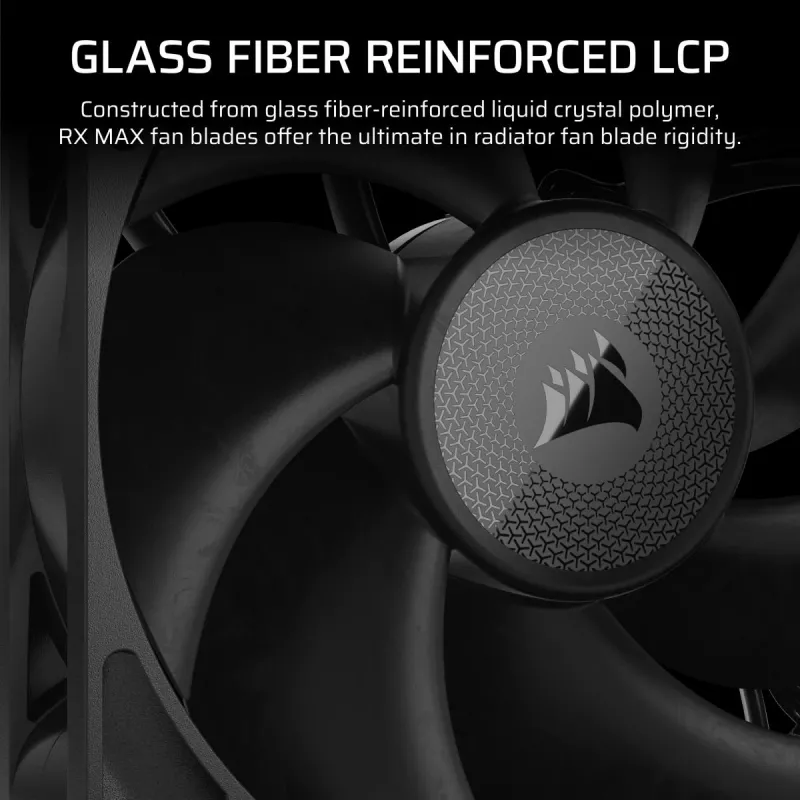 Ventiliatorius Corsair iCUE LINK RX140 MAX 14 cm juodas 300-1600 RPM