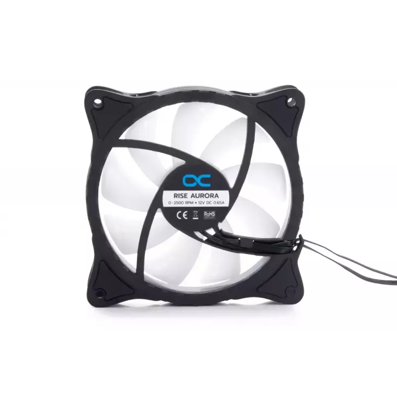 Ventiliatorius Alphacool Rise Aurora 12 cm Juodas Peršviečiamas 2600 RPM 118,9 m³/h