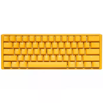 Ducky One 3 Yellow Mini klaviatūra žaidimams USB vokiškas mechaninis RGB