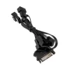 Prailginimo laidas ventiliatoriui Kolink PGW-AC-KOL-113 — 4 kontaktų PWM, 350 mm, juodas