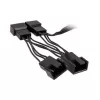 Prailginimo laidas ventiliatoriui Kolink PGW-AC-KOL-113 — 4 kontaktų PWM, 350 mm, juodas