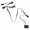 Prailginimo laidas ventiliatoriui Kolink PGW-AC-KOL-113 — 4 kontaktų PWM, 350 mm, juodas