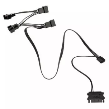 Prailginimo laidas ventiliatoriui Kolink PGW-AC-KOL-113 — 4 kontaktų PWM, 350 mm, juodas