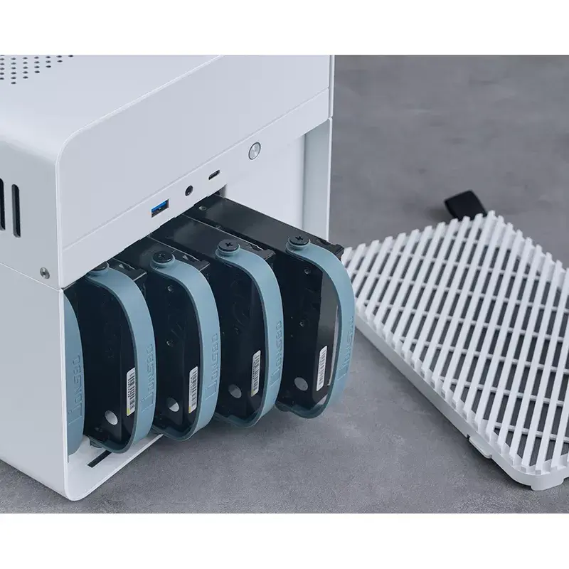 Korpusas Jonsbo N2 Cube White SFX 120mm ventiliatoriai 2.5 3.5 HDD