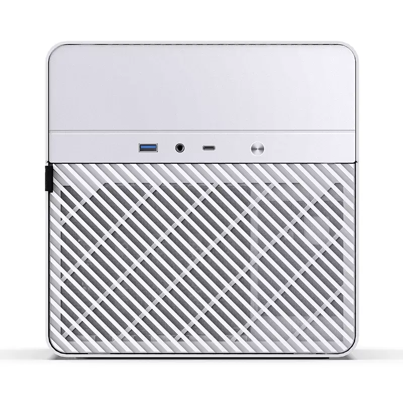 Korpusas Jonsbo N2 Cube White SFX 120mm ventiliatoriai 2.5 3.5 HDD