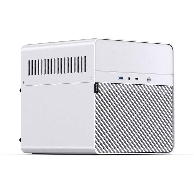 Korpusas Jonsbo N2 Cube White SFX 120mm ventiliatoriai 2.5 3.5 HDD