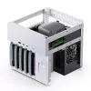 Korpusas Jonsbo N2 Cube White SFX 120mm ventiliatoriai 2.5 3.5 HDD