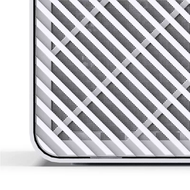 Korpusas Jonsbo N2 Cube White SFX 120mm ventiliatoriai 2.5 3.5 HDD