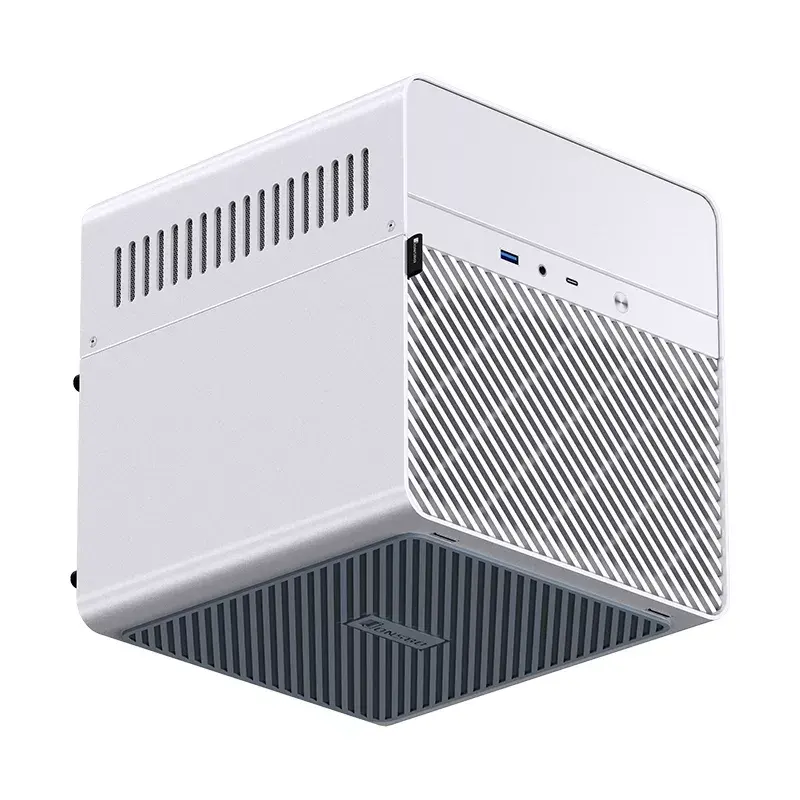 Korpusas Jonsbo N2 Cube White SFX 120mm ventiliatoriai 2.5 3.5 HDD