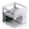 Korpusas Jonsbo N2 Cube White SFX 120mm ventiliatoriai 2.5 3.5 HDD