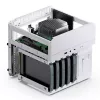 Korpusas Jonsbo N2 Cube White SFX 120mm ventiliatoriai 2.5 3.5 HDD