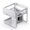 Korpusas Jonsbo N2 Cube White SFX 120mm ventiliatoriai 2.5 3.5 HDD