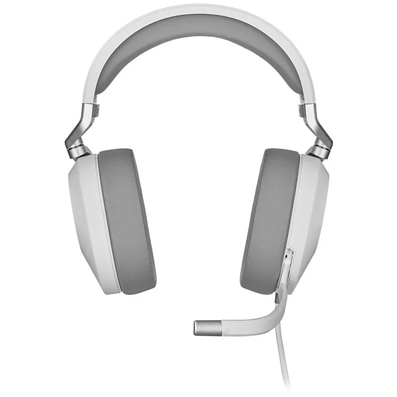 CORSAIR žaidimų ausinės HS65 – 3,5 mm – erdvinis garsas – balta