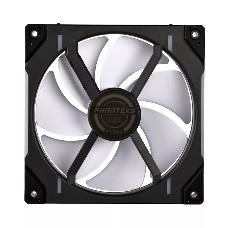 Kompiuterio ventiliatorius PHANTEKS PH-F140D30 140 mm, 2 greičiai, 250–1800 RPM, 71,76 CFM, dvigubas rutulinis guolis, 12 V, juodas (3 vnt.)