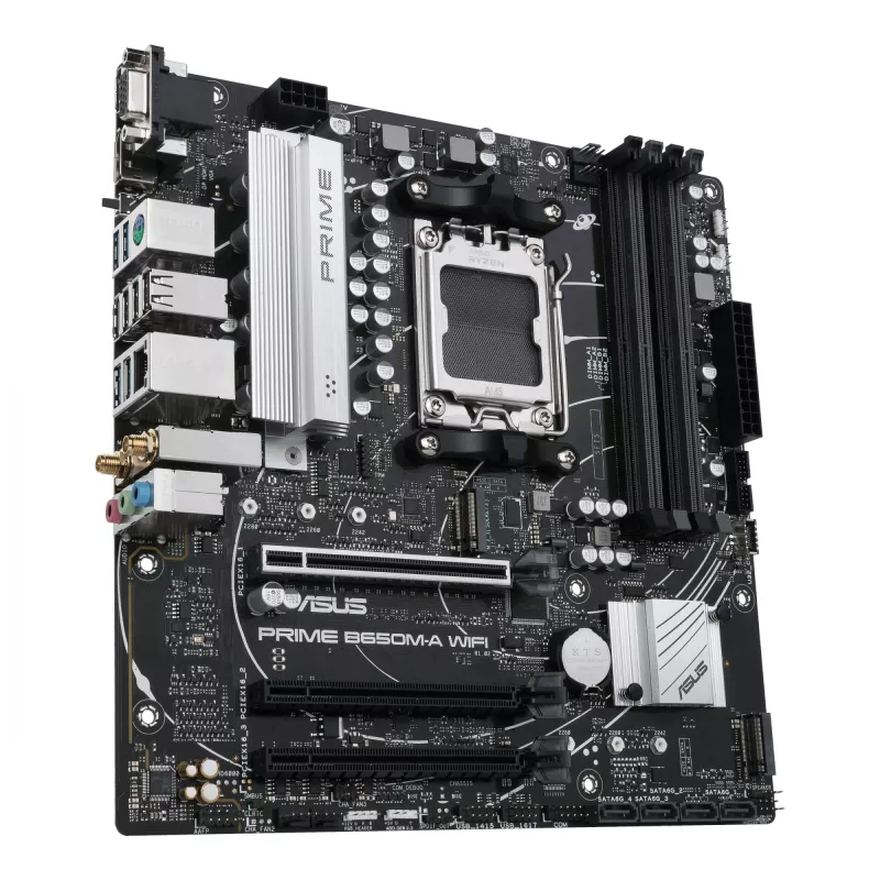 ASUS PRIME B650M-A WIFI AMD B650 Socket AM5 micro ATX pagrindinė plokštė