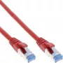 InLine Patch Laidas S/FTP PiMF Cat.6A halogen-free 500MHz raudonas 2m