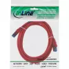 InLine Patch Laidas S/FTP PiMF Cat.6A halogen-free 500MHz raudonas 2m