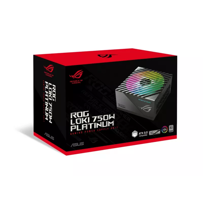 ASUS ROG Loki SFX-L 750W Platinum maitinimo blokas 20+4 pin ATX Juoda, Sidabrinė