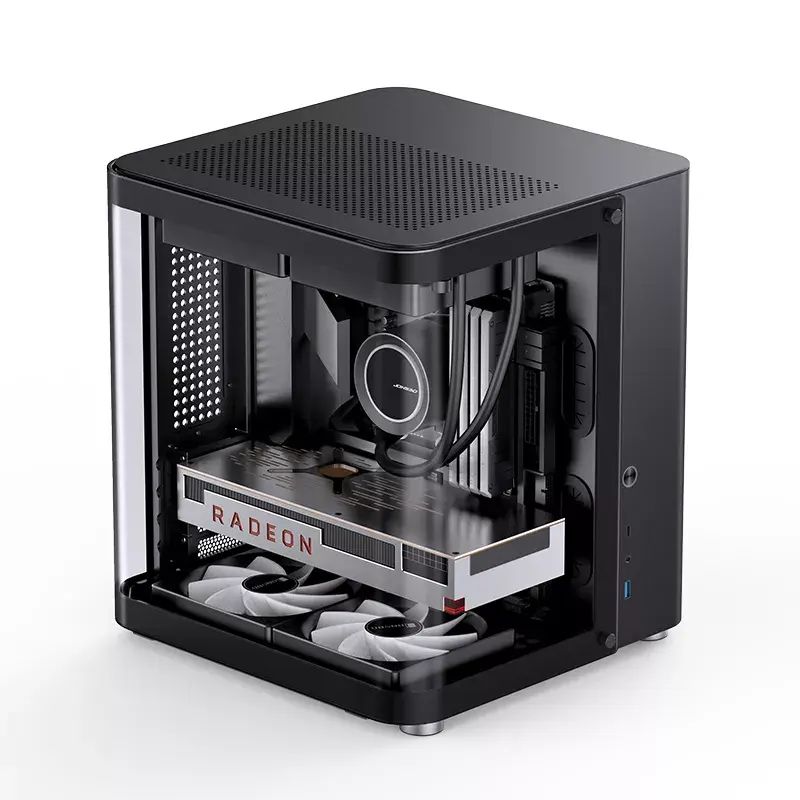 Korpusas Jonsbo TK-1 2.0 Mini Tower juodas