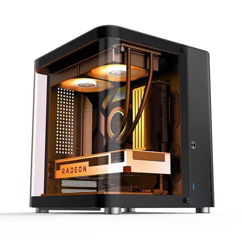 Korpusas Jonsbo TK-1 2.0 Mini Tower juodas