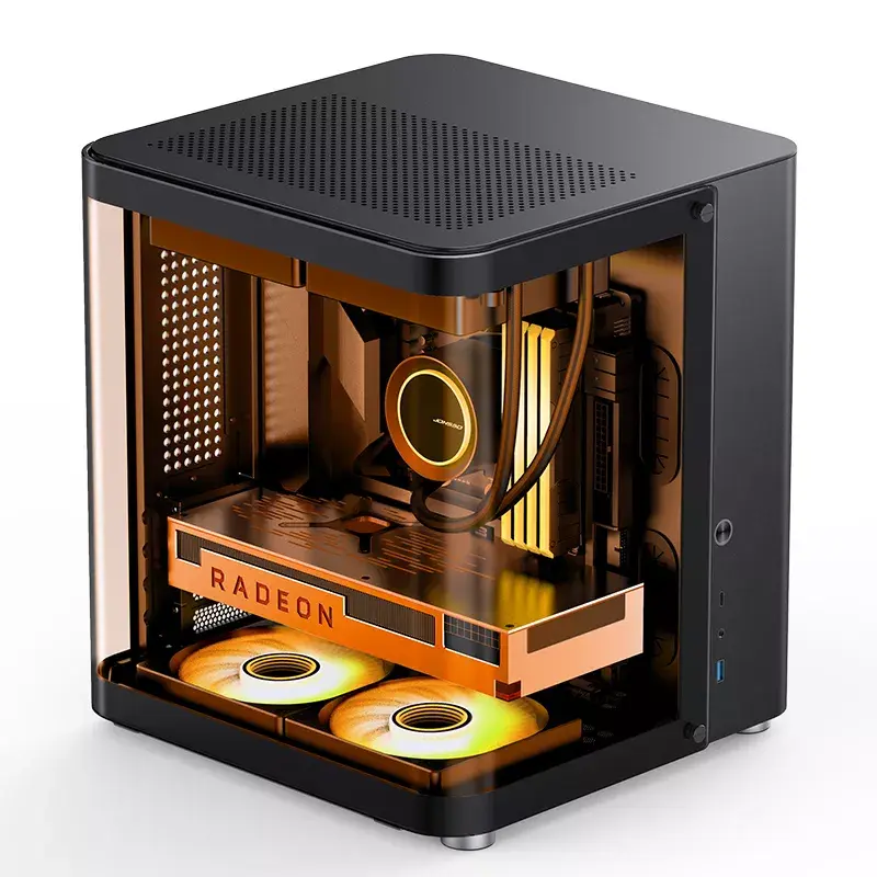 Korpusas Jonsbo TK-1 2.0 Mini Tower juodas
