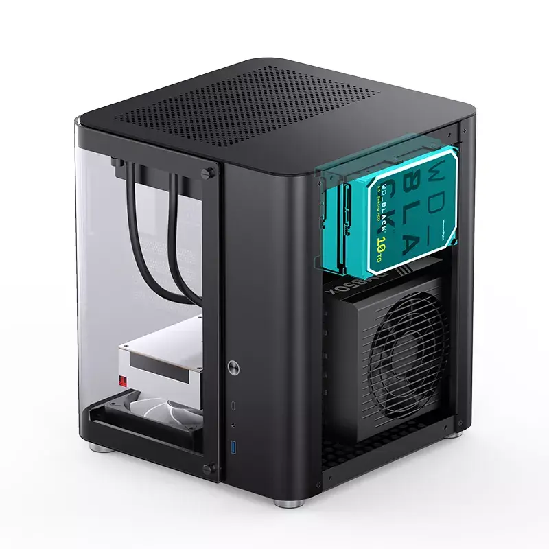 Korpusas Jonsbo TK-1 2.0 Mini Tower juodas