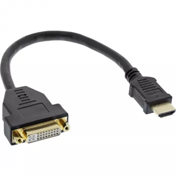 InLine HDMI-DVI adapteris HDMI A kištukas / DVI lizdas 0,2 m