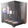 PC korpusas Antec CX800 Midi Tower juodas, medžio akcentais