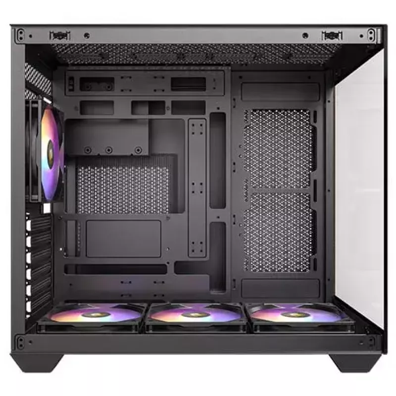 PC korpusas Antec CX800 Midi Tower juodas, medžio akcentais