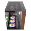 PC korpusas Antec CX800 Midi Tower juodas, medžio akcentais