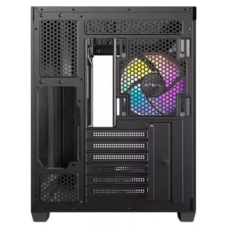 PC korpusas Antec CX800 Midi Tower juodas, medžio akcentais