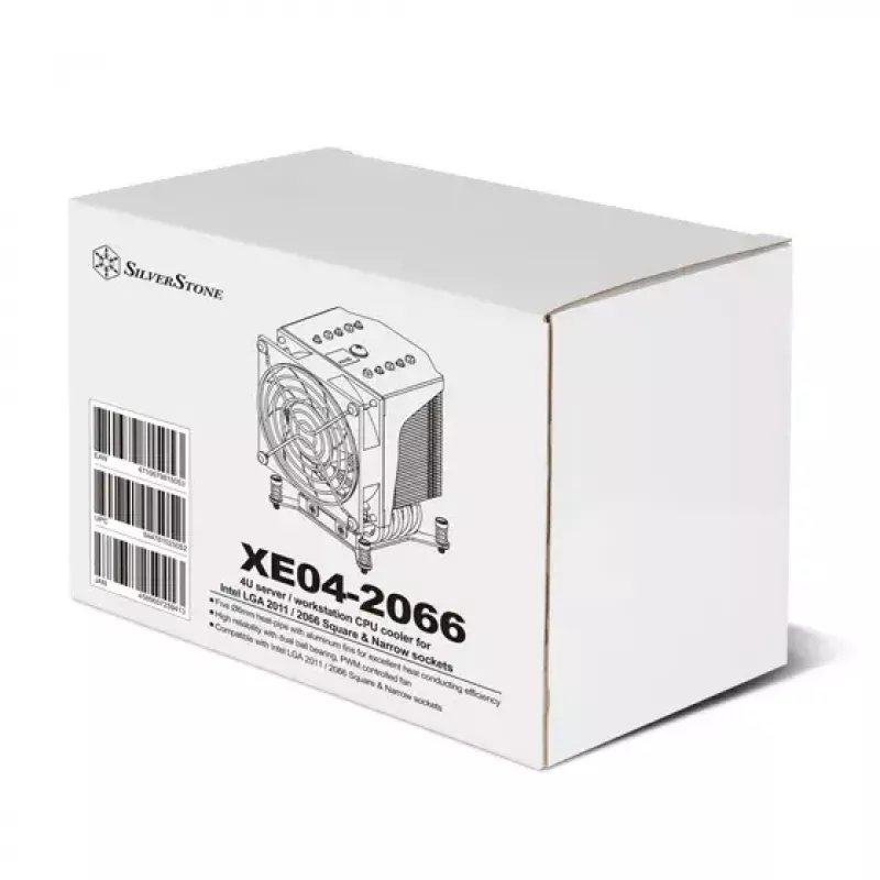 Oro aušintuvas SilverStone XE04-2066 juodas sidabrinis 6,8 mmH2O dvigubas rutulinis guolis