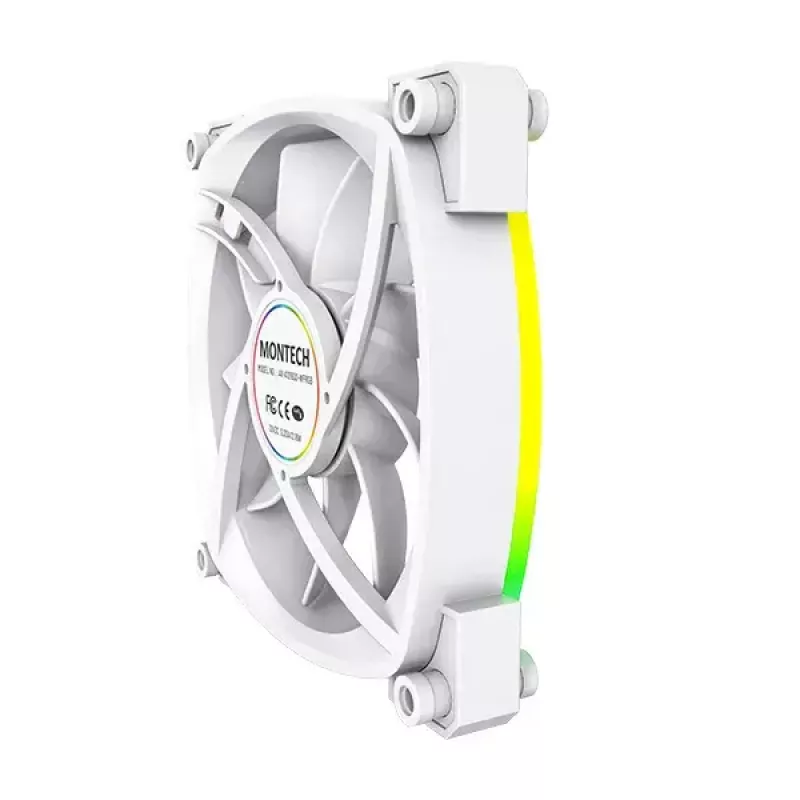 Ventiliatoriaus modulis Montech AX120 PWM 120mm 12V 3-pin 4-pin Baltas