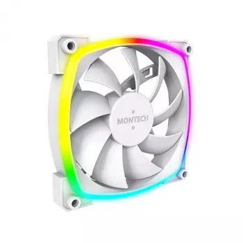 Ventiliatoriaus modulis Montech AX120 PWM 120mm 12V 3-pin 4-pin Baltas