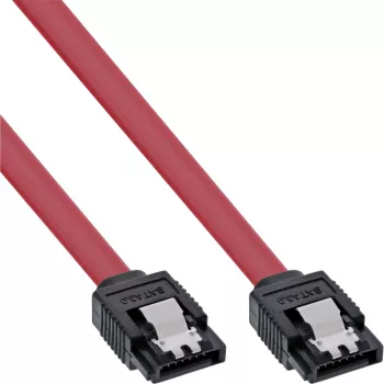 InLine SATA 6Gb/s laidas su fiksatoriais 0,3 m