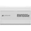 Maitinimo blokas CORSAIR RMe Series RM1000e — 1000 W, ATX 3.1, 80 PLUS Gold, visiškai modulinis, baltas, 120 mm ventiliatorius