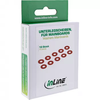 InLine poveržlės PC ir serverių pagrindinėms plokštėms 10 vnt. InLine 59915 Raudona