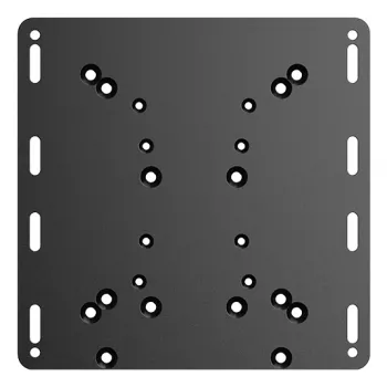 Moza Racing Flight Support Plate – adapter laikiklis skrydžio valdymo pagrindui, juodas, plieninis, 220 x 220 mm