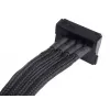 SilverStone SST-PP07-BTSB 4 kontaktų Molex–4x SATA prailginimo laidas, 300 mm, juodas