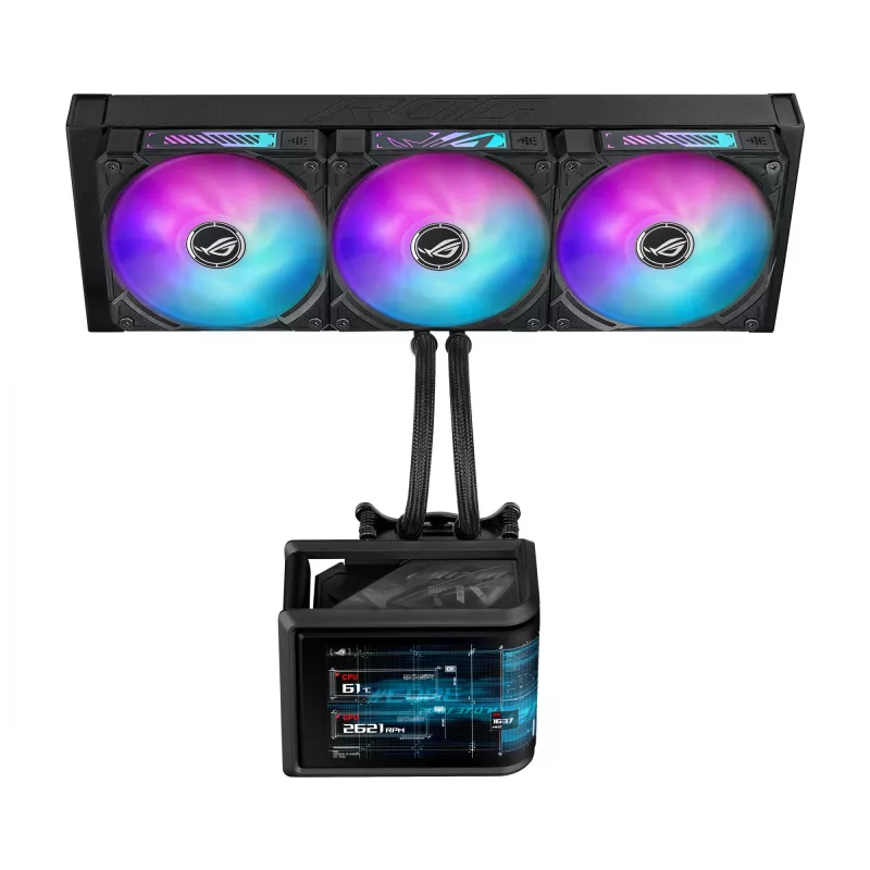 ASUS ROG Ryuo IV SLC 360 ARGB 360 mm skysčio aušintuvas procesoriui (juodas)