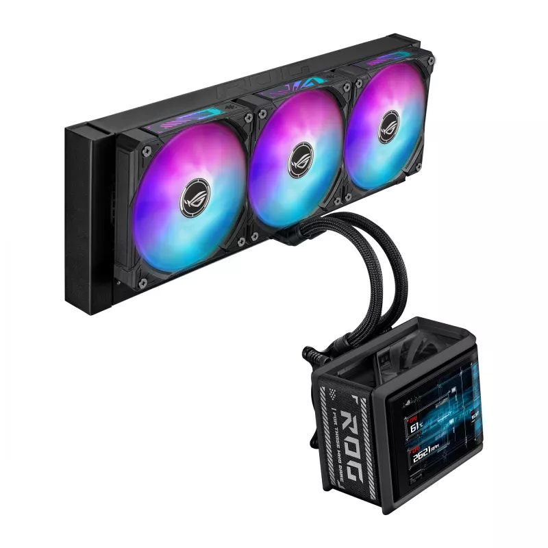 ASUS ROG Ryuo IV SLC 360 ARGB 360 mm skysčio aušintuvas procesoriui (juodas)