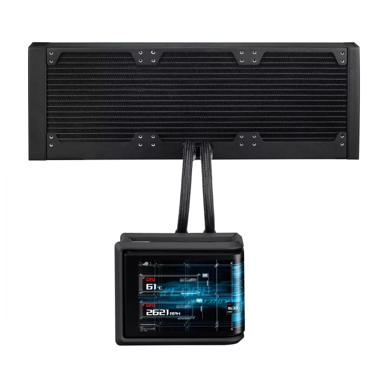 ASUS ROG Ryuo IV SLC 360 ARGB 360 mm skysčio aušintuvas procesoriui (juodas)