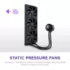 Viso viename skysčio aušintuvas NZXT Kraken Plus 360 12 cm juodas Fluid Dynamic Bearing