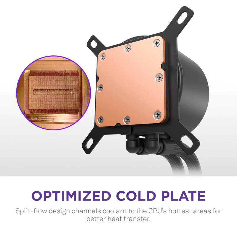 NZXT CPU Aušintuvas Kraken Plus 240 RGB Juodas